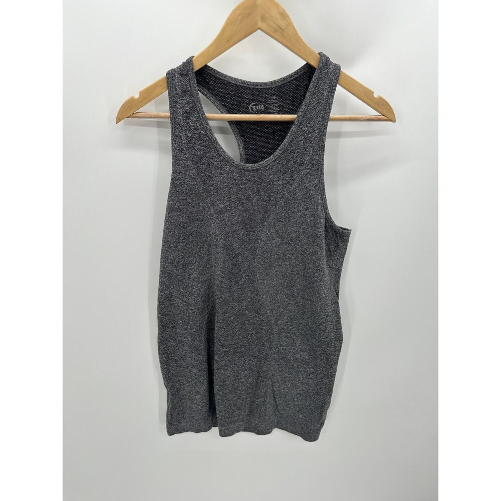 ZYIA Active Grey Racerback Activewear Tank Top Women's Size Medium‎ M